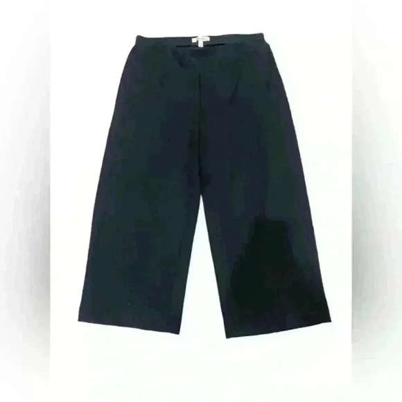 Autres Filles High Waisted Pull On Cropped Wide Leg Stretch Size Large Rayon - Picture 10 of 12